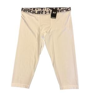 Under Armour Heat Compression White 2.0 3/4 Leggings Pants Size 4XL